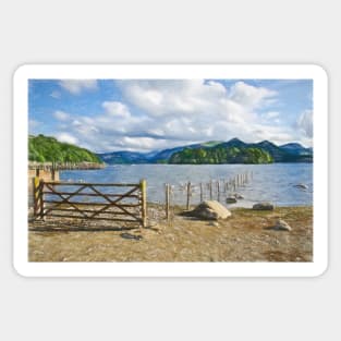 Crow Park Shoreline as Digital Art Sticker